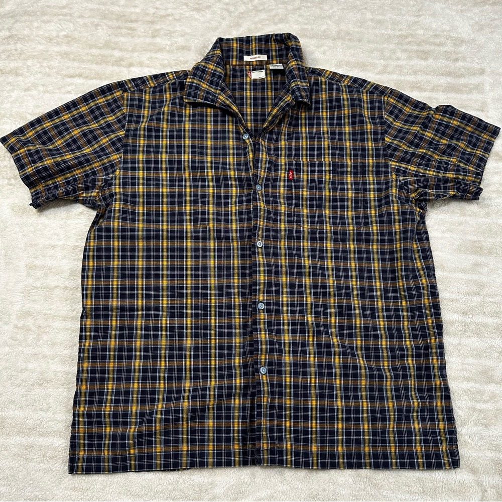 Quality Levi's Button Up 100%Cotton Gorpcore Workwear Utility Summer Relaxed Fit